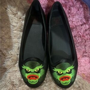Strange Cvlt creature from the black lagoon ballet flats